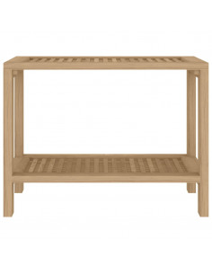 Tavolino da Bagno 60x30x45 cm in Legno Massello di Teak 2