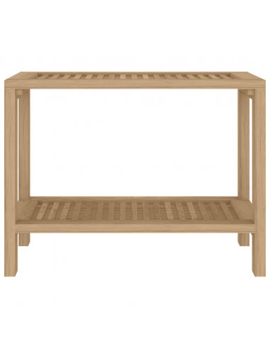 Tavolino da Bagno 60x30x45 cm in Legno Massello di Teak
