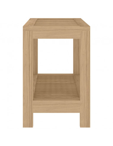 Tavolino da Bagno 60x30x45 cm in Legno Massello di Teak