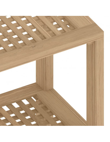 Tavolino da Bagno 60x30x45 cm in Legno Massello di Teak