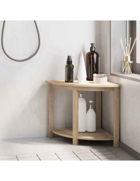 Tavolino da Bagno 45x45x45 cm in Legno Massello di Teak