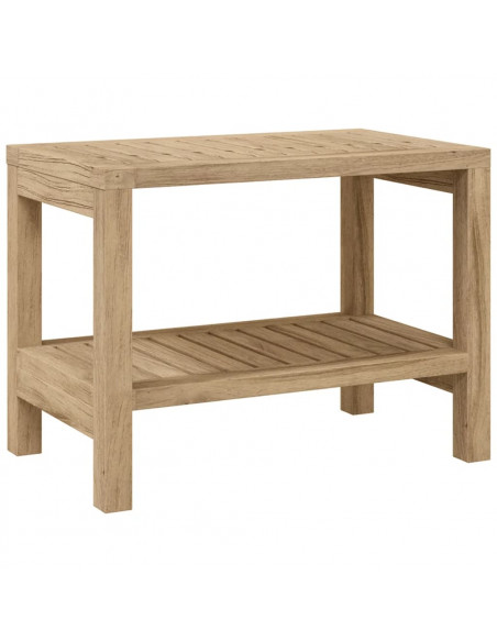 Tavolino da Bagno 60x30x45 cm in Legno Massello di Teak