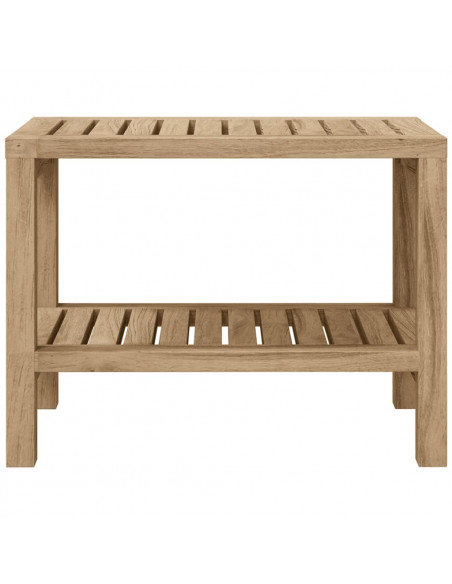 Tavolino da Bagno 60x30x45 cm in Legno Massello di Teak