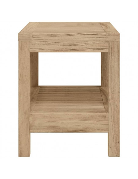 Tavolino da Bagno 60x30x45 cm in Legno Massello di Teak