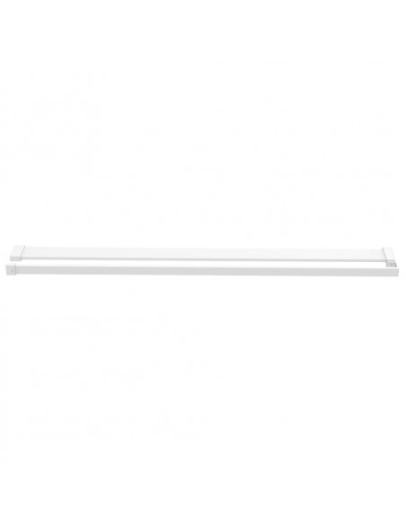 Mensola Doccia per Parete Doccia Walk-in Bianca 115cm Alluminio