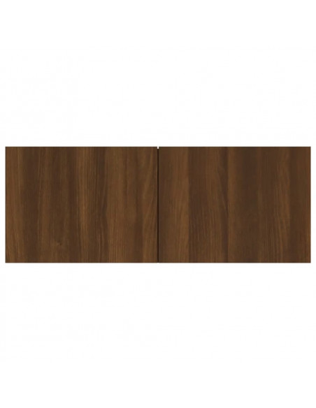 Set Mobili Porta TV 4 pz Rovere Marrone in Legno Multistrato