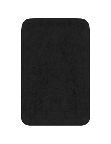 Set Tappetini per Bagno 3 pz in Tessuto Antracite