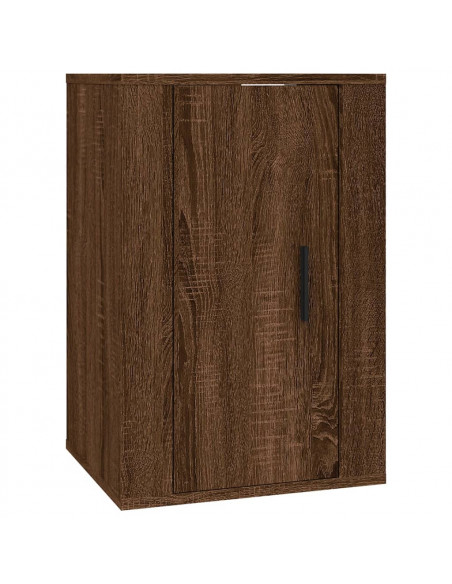 Set Mobili Porta TV 5 pz Rovere Marrone in Legno Multistrato