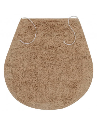 Set Tappetini per Bagno 3 pz in Tessuto Beige