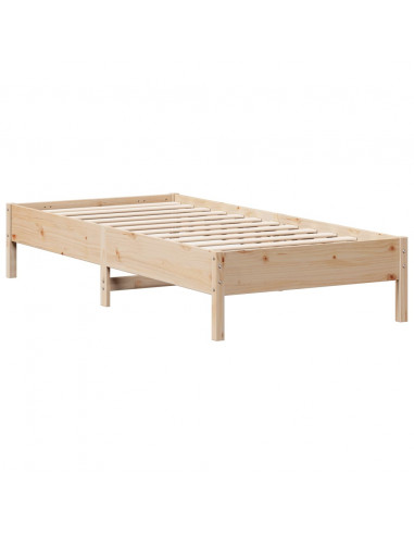 Giroletto senza Materasso 75x190 cm in Legno Massello di Pino