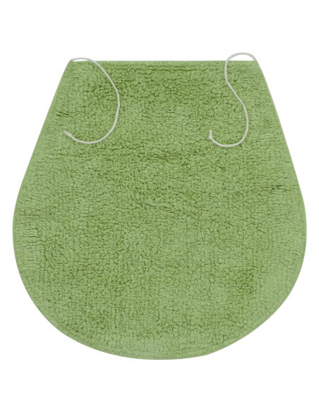 Set Tappetini per Bagno 3 pz in Tessuto Verde
