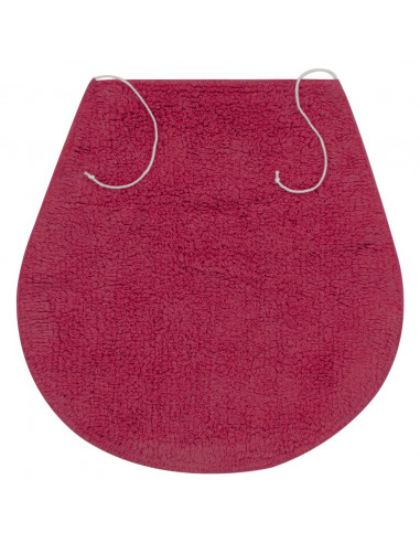 Set Tappetini per Bagno 3 pz in Tessuto Fucsia
