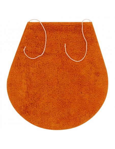 Set Tappetini per Bagno 3 pz in Tessuto Arancione