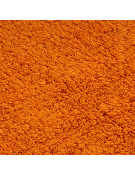 Set Tappetini per Bagno 3 pz in Tessuto Arancione