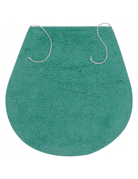 Set Tappetini per Bagno 3 pz in Tessuto Turchese