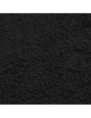 Set Tappetini per Bagno 2 pz in Tessuto Antracite