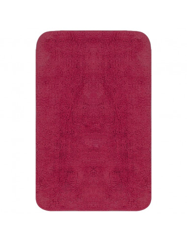 Set Tappetini per Bagno 2 pz in Tessuto Fucsia