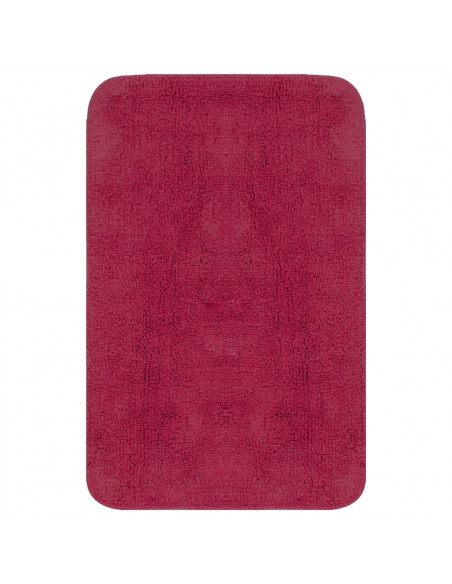 Set Tappetini per Bagno 2 pz in Tessuto Fucsia