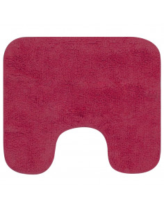 Set Tappetini per Bagno 2 pz in Tessuto Fucsia 2
