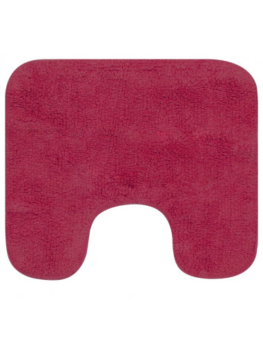 Set Tappetini per Bagno 2 pz in Tessuto Fucsia