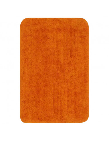 Set Tappetini per Bagno 2 pz in Tessuto Arancione