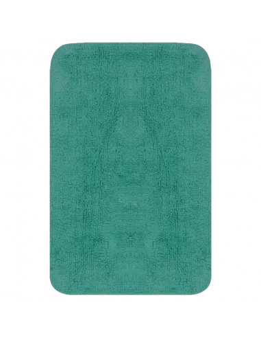 Set Tappetini per Bagno 2 pz in Tessuto Turchese