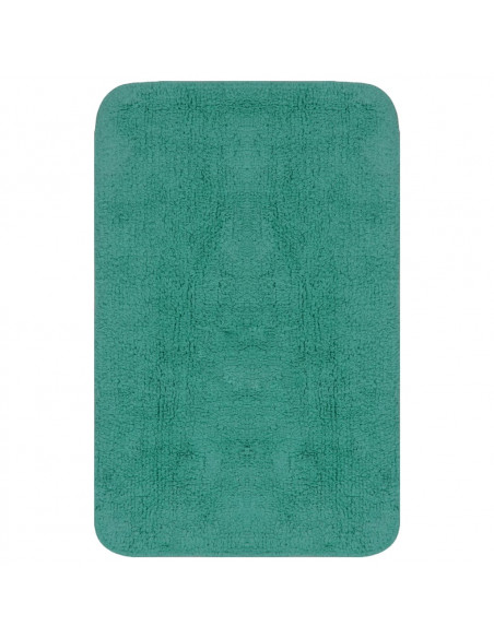 Set Tappetini per Bagno 2 pz in Tessuto Turchese