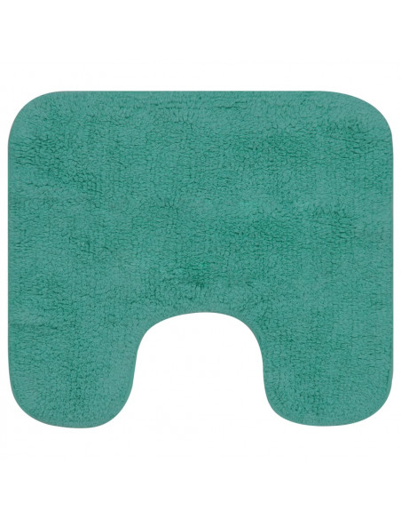 Set Tappetini per Bagno 2 pz in Tessuto Turchese