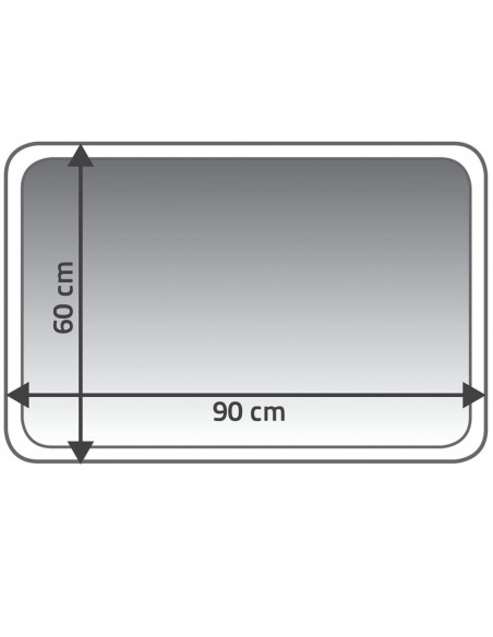 RIDDER Tappetino per Bagno Coins 60x90 cm Grigio 7103307