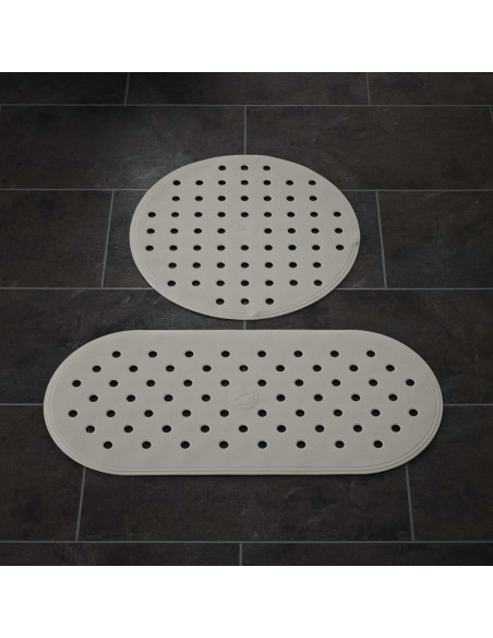RIDDER Tappetino da Bagno Antiscivolo Action Grigio