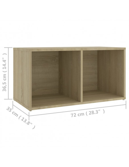 Set Mobili TV 3 pz Rovere Sonoma in Truciolato