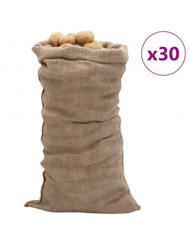 Sacchi di Iuta 30pz 65x135 cm 100% Iuta 220 gsm