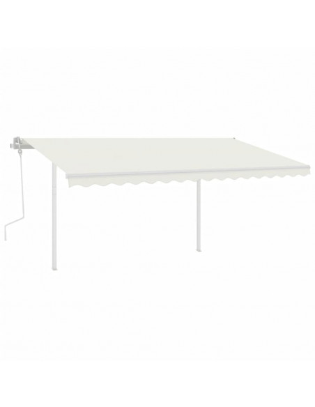 Set Pali per Tenda da Sole Bianco 450x245 cm Ferro