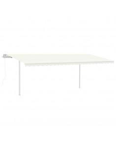 Set Pali per Tenda da Sole Bianco 600x245 cm Ferro