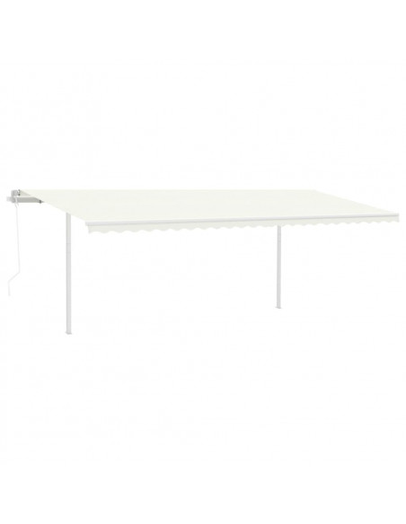 Set Pali per Tenda da Sole Bianco 600x245 cm Ferro