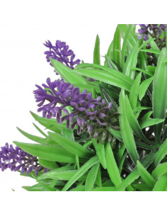 Set Palle di Bosso Artificiale 2 pz con Lavanda 28 cm