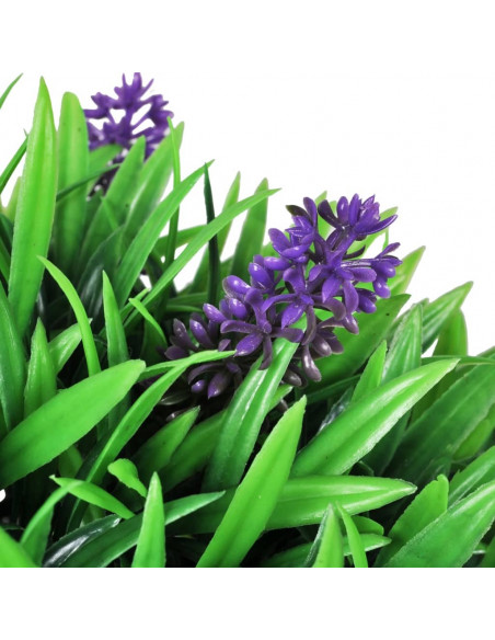 Set Palle di Bosso Artificiale 2 pz con Lavanda 30 cm