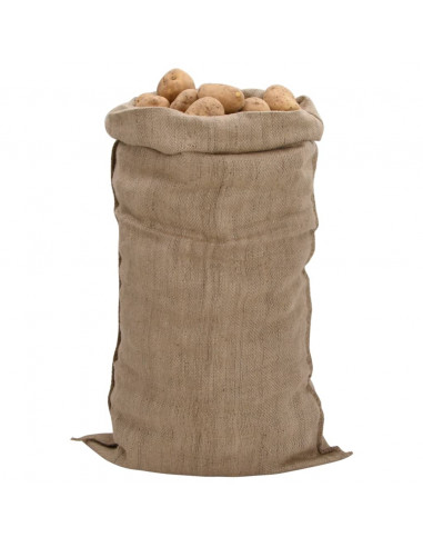 Sacchi di Iuta 5pz 65x135 cm 100% Iuta 340 gsm