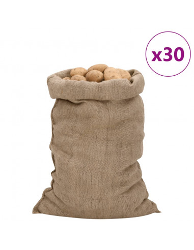 Sacchi di Iuta 30pz 60x105 cm 100% Iuta 340 gsm