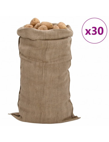 Sacchi di Iuta 30pz 65x135 cm 100% Iuta 340 gsm