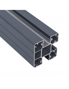 Set Pannello di Recinzione Marrone 526x186 cm in WPC