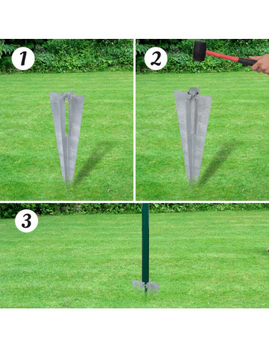 Recinzione Europea in Acciaio 25 x 1,0 m Verde