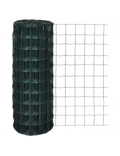 Recinzione Europea in Acciaio 25 x 1,0 m Verde 2