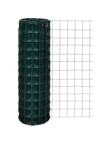 Recinzione Europea in Acciaio 25 x 1,2 m Verde