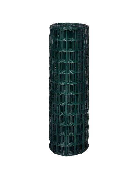 Recinzione Europea in Acciaio 25 x 1,2 m Verde