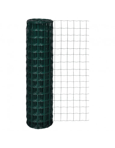 Recinzione Europea in Acciaio 25 x 1,5 m Verde