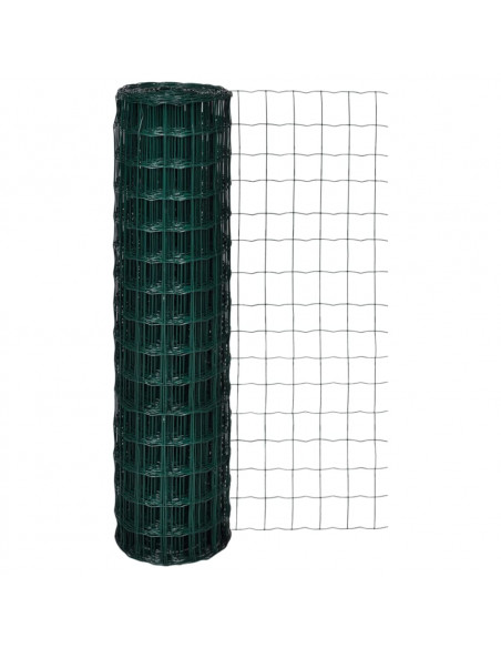Recinzione Europea in Acciaio 25 x 1,5 m Verde