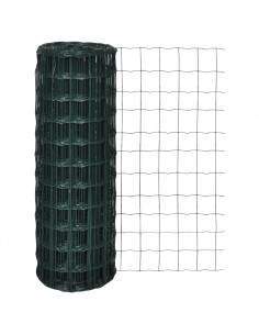 Recinzione Europea in Acciaio 25 x 0,8 m Verde 2