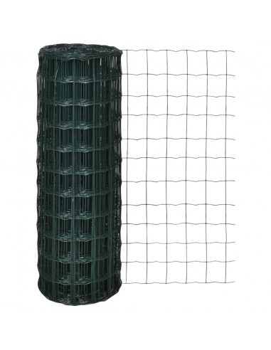 Recinzione Europea in Acciaio 25 x 0,8 m Verde