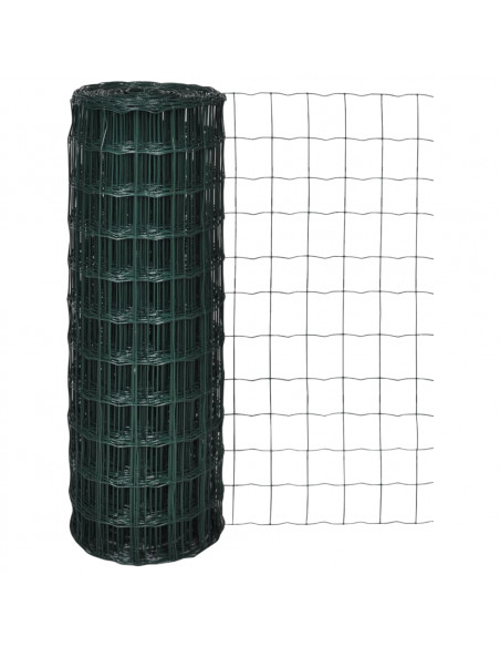 Recinzione Europea in Acciaio 25 x 0,8 m Verde